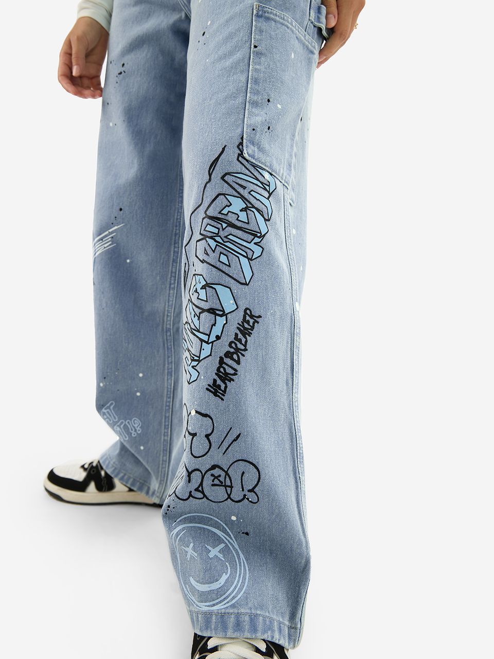 Denim: Graffiti (Baggy Fit) Women Jeans