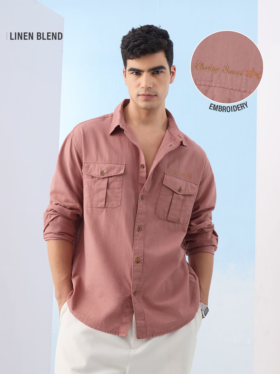 Cotton Linen Utility: Rosewood