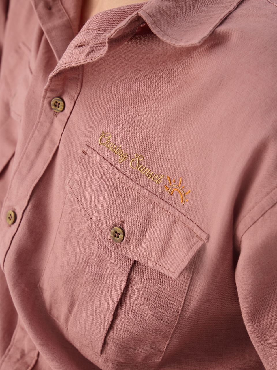 Cotton Linen Utility: Rosewood