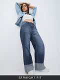 Straight Fit Denim: Indigo Women Jeans