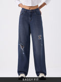 Baggy-Fit Denim: Pacific Fade Women Jeans