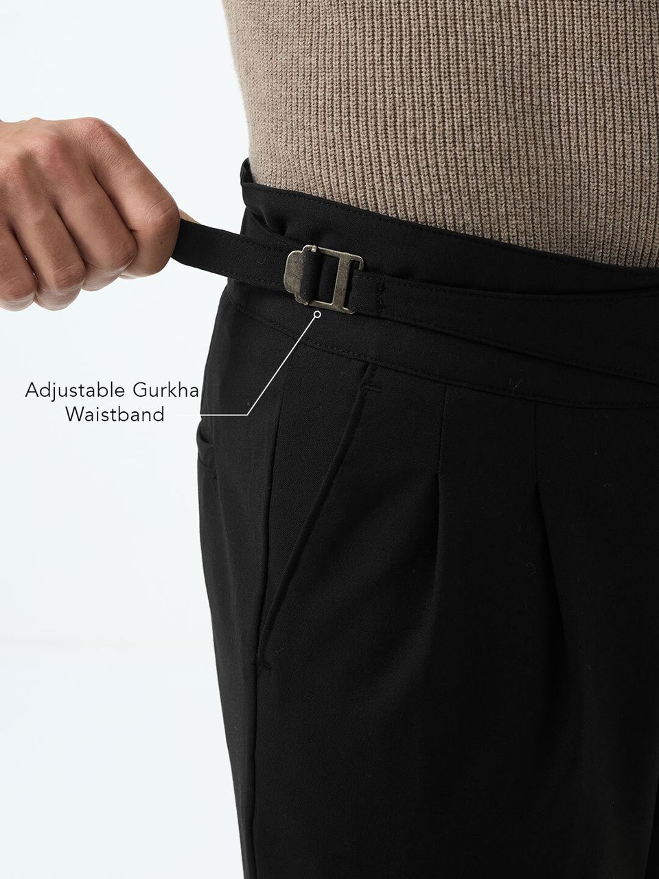 Gurkha Pants: Jet Black