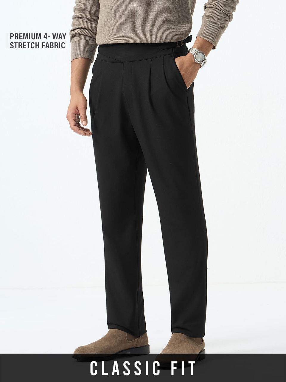 Gurkha Pants: Jet Black