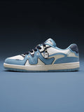 Urban Blaze: Blue Moon Men Low Top Sneakers